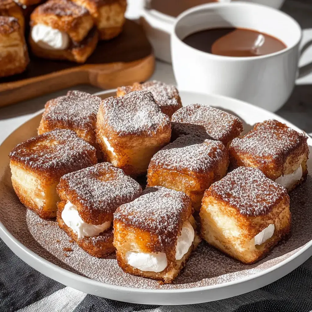 Marshmallow Hot Chocolate French Toast Bites – Sweet Breakfast Treat