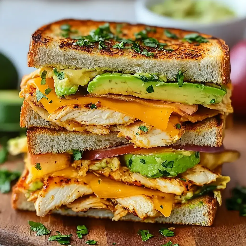 Easy Chicken Avocado Melt Sandwich – Perfect Hot Lunch