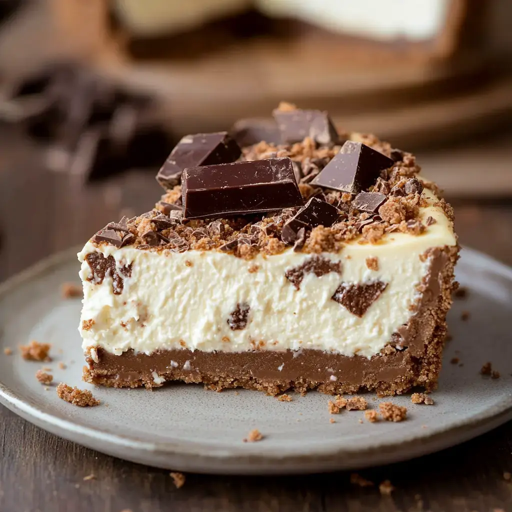 Rich Toblerone Cheesecake with Chocolate Ganache