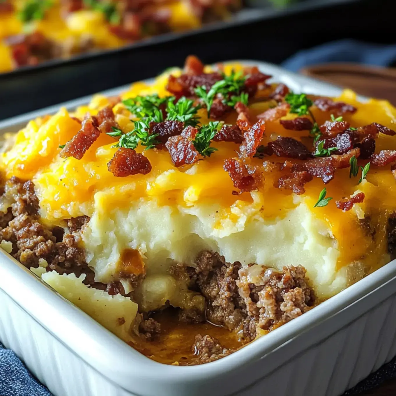 Cheesy Loaded Meatloaf Casserole – Easy Family Dinner