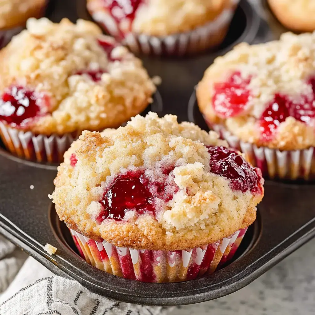 Easy Cherry Cobbler Muffins | Sweet Breakfast Treat