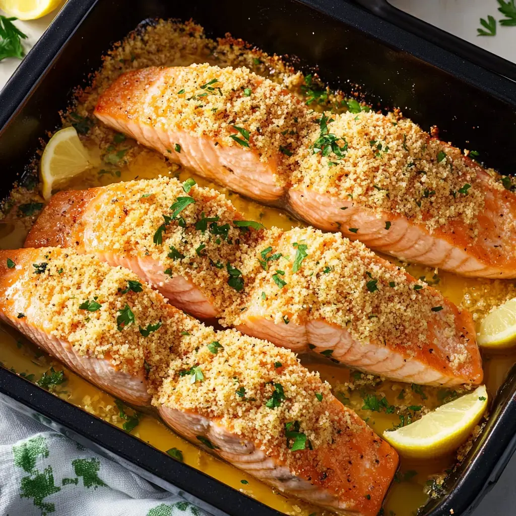 Garlic Knot Salmon – Easy Parmesan Crusted Fish