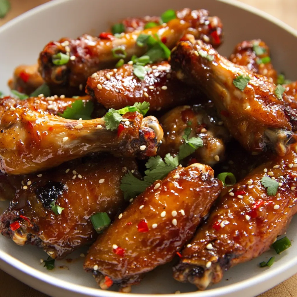 Homemade Sticky Chinese Chicken Wings