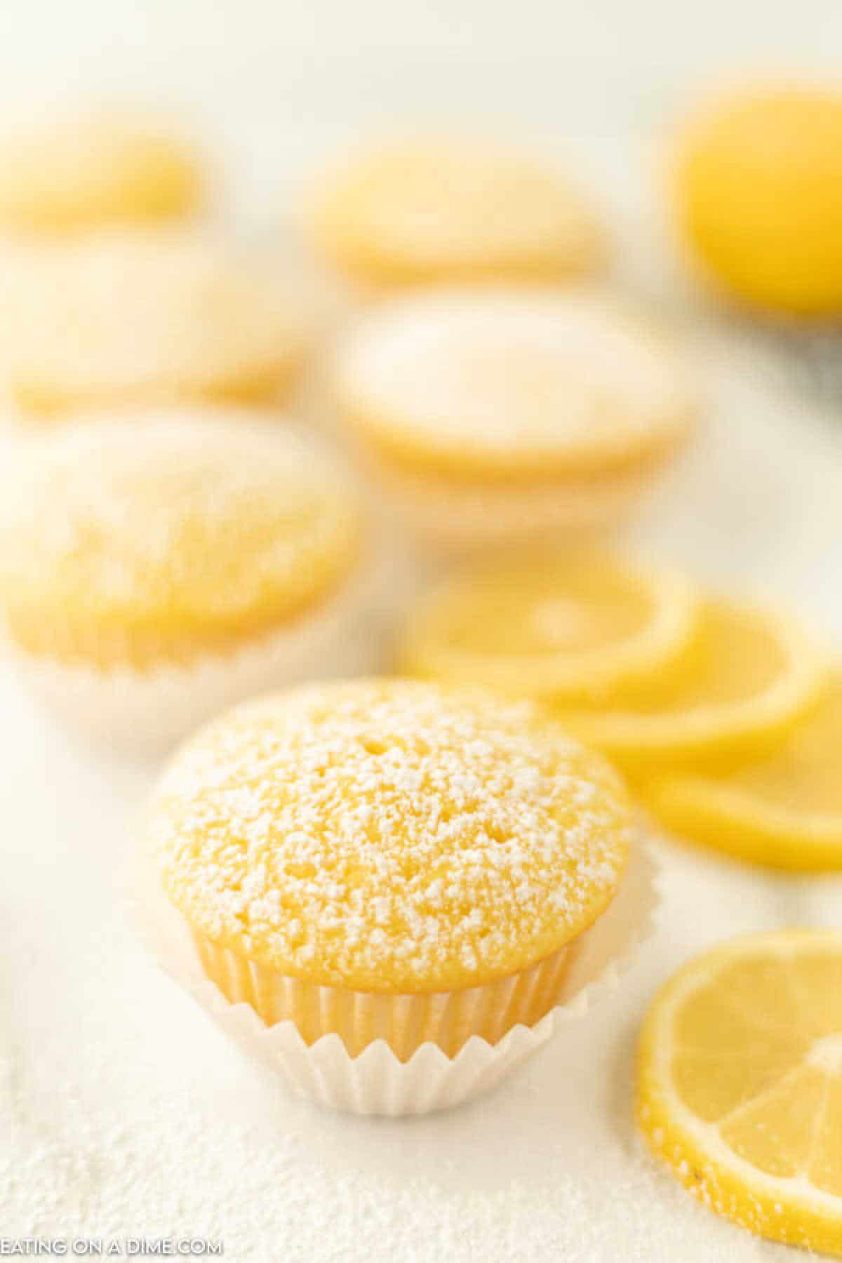 Low calorie lemon cupcakes – Skinny cupcakes recipe